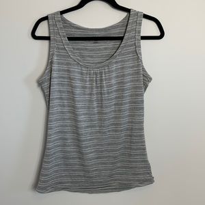 Icebreaker Tank Top Grey Striped Size Medium